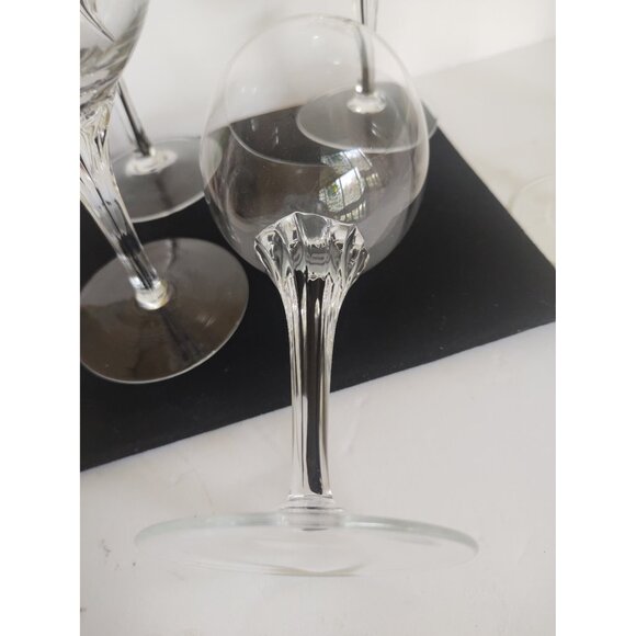 Belfor Crystal Esquisite Cordial Glasses, 6.5" Black Core Stem, Set of 5 - Picture 7 of 9